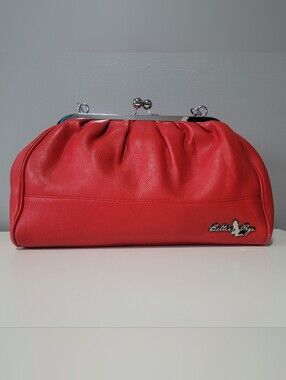 Sourpuss Bettie Page Teaserama Kiss Lock Bag, VGUC